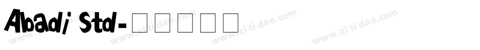 Abadi Std字体转换